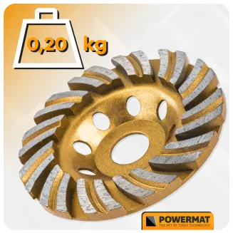 TARCZA GARNKOWA DIAMENTOWA DO SZLIFOWANIA BETONU KAMIENIA SEGMENTOWA 100 MM PM-DTG-1051T - 12