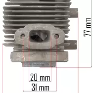 CYLINDER + TŁOK ZESTAW DO DMUCHAWY RTODL0058-CT