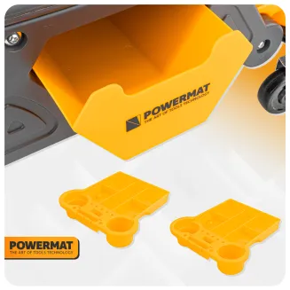 KRZESŁO WARSZTATOWE STOŁEK TABORET NA KÓŁKACH 3 SCHOWKI 200 KG SIEDZISKO PM-SWA-200T - 10