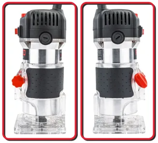 FREZARKA GÓRNOWRZECIONOWA KRAWĘDZIOWA WYCINARKA ELEKTRYCZNA WALIZKA + FREZY  RTFGW0145 - 3