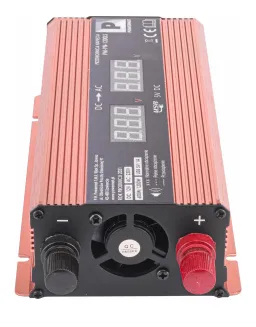 Przetwornica NAPIĘCIA Samochodowa 12V 1200W LCD PM-PN-1200LS - 4