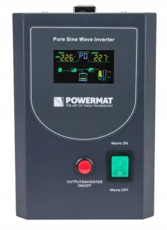 ZASILACZ AWARYJNY UPS LCD 800VA 640W PRZETWORNICA PM-UPS-800MP - 4