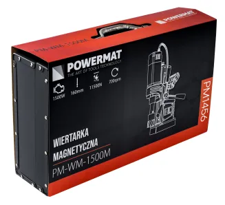 WIERTARKA MAGNETYCZNA 11500N DO METALU STALI 1500W SKOK 160MM WELDON 19MM PM-WM-1500M - 21