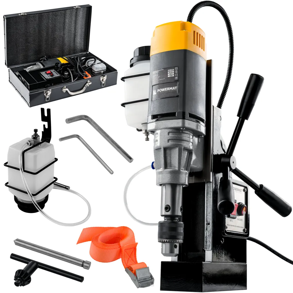 WIERTARKA MAGNETYCZNA 11500N DO METALU STALI 1500W SKOK 160MM WELDON 19MM PM-WM-1500M