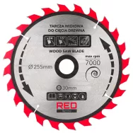 Zestaw 5 TARCZ Tarcza WIDIOWA Do Drewna Piły Piła 255mm / 30mm Cięcia 2,8mm RTZTWD0082