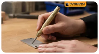 PUNKTAK AUTOMATYCZNY MOSIĘŻNY DO ZNAKOWANIA METALU DREWNA PCV PRECYZYJNY 125mm PM-PAU-2T - 8