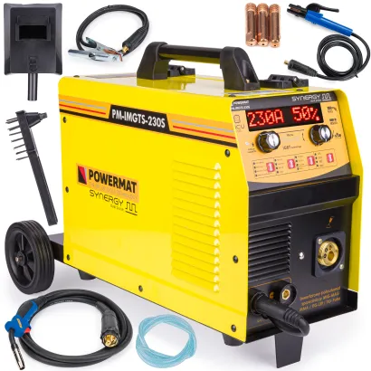 Migomat inwertorowy 230A MIG / MAG / MMA / LIFT-TIG PM-IMGTS-230S SYNERGY Dual Pulse