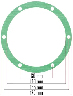 ZESTAW USZCZELEK DO KOMPRESORA PM-KO-300T-400V-ZUS - 2