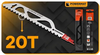 BRZESZCZOT DO PIŁY SZABLASTEJ LISICY GAZOBETON PUSTAK BLOCZEK 305*50 MM 20T PM-BDP-305T - 17