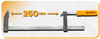 ŚCISK STOLARSKI ŚRUBOWY ZACISK 250x50 MM TYP F PM-SSS-10T - 6