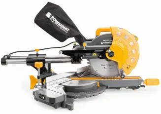 PIŁA UKOŚNA Z POSUWEM PILARKA UKOŚNICA DO DREWNA 255MM Z LASEREM 2400W LED PM-UK-2400M - 19