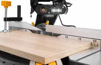 PIŁA UKOŚNA Z POSUWEM PILARKA UKOŚNICA DO DREWNA 255MM Z LASEREM 2400W LED PM-UK-2400M - 20