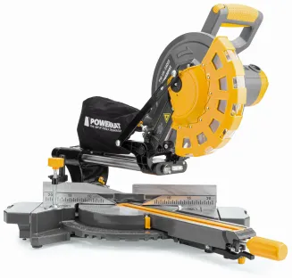 PIŁA UKOŚNA Z POSUWEM PILARKA UKOŚNICA DO DREWNA 255MM Z LASEREM 2400W LED PM-UK-2400M - 2