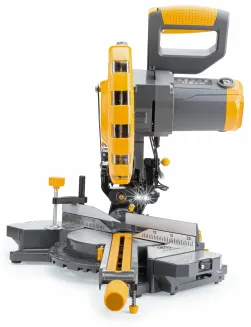 PIŁA UKOŚNA Z POSUWEM PILARKA UKOŚNICA DO DREWNA 255MM Z LASEREM 2400W LED PM-UK-2400M - 6