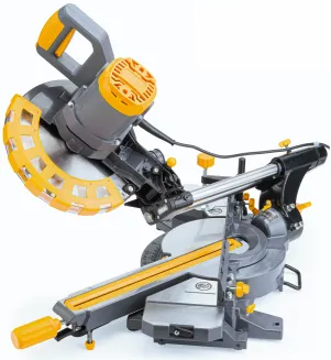 PIŁA UKOŚNA Z POSUWEM PILARKA UKOŚNICA DO DREWNA 255MM Z LASEREM 2400W LED PM-UK-2400M - 11