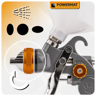 PISTOLET LAKIERNICZY DO MALOWANIA LAKIEROWANIA HVLP ZBIORNIK 600 ML ZESTAW PM-PDM-170TZ - 16