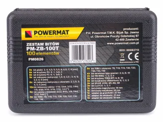 Zestaw bitów torx imbus końcówki do wkrętarki PM-ZB-100T - 2