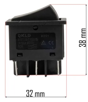 PRZEŁĄCZNIK DO AERATORA WYŁĄCZNIK WŁĄCZNIK PRZYCISK KOŁYSKOWY 250V 4PIN PM-GGE-1900M-PK - 7