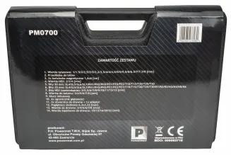 Zestaw wierteł i bitów 246el PM-ZWB-101SU - 3