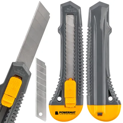 NÓŻ DO TAPET NOŻYK TAPICERSKI OSTRZE TAPECIAK 18MM PM-NT-18T