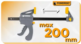 ŚCISK STOLARSKI ZACISK DŹWIGNIOWY 200x60 MM SZYBKOZACISKOWY AUTOMATYCZNY PM-SSD-8T - 5