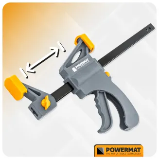 ŚCISK STOLARSKI ZACISK DŹWIGNIOWY 200x60 MM SZYBKOZACISKOWY AUTOMATYCZNY PM-SSD-8T - 7