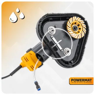 SZLIFIERKA POLERKA DO BETONU 2450W Z ODPYLANIEM REGULACJA OBROTÓW + TARCZE PM-SDB-2450M - 11