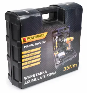 Wkrętarka wiertarka akumulatorowa zestaw 100el PM-aku-20 - 2