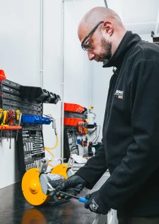 SZLIFIERKA STOŁOWA KAMIENIOWA PODWÓJNA 1500W 2x KAMIEŃ TARCZA 150mm PM-SS-1500M - 11