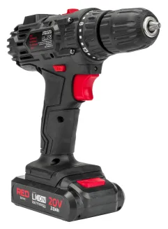 Wkrętarka AKUMULATOROWA Wiertarka LCD 2x Aku 20V Red Technic RTWA0033 - 5