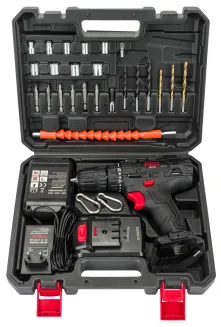 Wkrętarka AKUMULATOROWA Wiertarka LCD 2x Aku 20V Red Technic RTWA0033