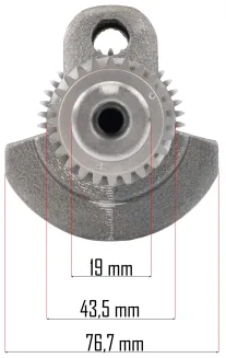 WAŁ KORBOWY DO SILNIKA PM-GX160-WK19 - 3