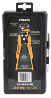 Ściągacz izolacji kabli przewodów zaciskarka 260el PM-SI-260SU - 4
