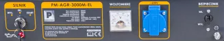 Agregat prądotwórczy 3000W AVR z rozruchem elektrycznym PM-AGR-3000M-EL - 10