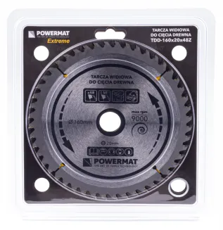 Tarcza widiowa do drewna 160x20 48z TDD-160x20x48Z - 4