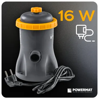 POMPA FILTRUJĄCA DO BASENU WODY 1250 L/H 16W IPX8 32MM ZESTAW PM-PFDB-16T - 4