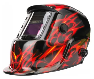 SAMOŚCIEMNIAJĄCA MASKA PRZYŁBICA SPAWALNICZA FILTR AUTOMATYCZNA RED TECHNIC RTAPS0062 - 9