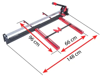 PRZECINARKA do Glazury MASZYNKA Ręczna do Cięcia Płytek LASER 1200 mm RTPRDG0093 - 16