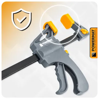 ŚCISK STOLARSKI ZACISK DŹWIGNIOWY 450x60 MM SZYBKOZACISKOWY AUTOMATYCZNY PM-SSD-18T - 5