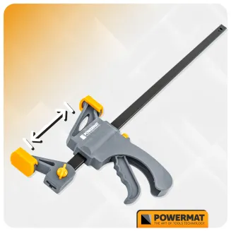 ŚCISK STOLARSKI ZACISK DŹWIGNIOWY 450x60 MM SZYBKOZACISKOWY AUTOMATYCZNY PM-SSD-18T - 6