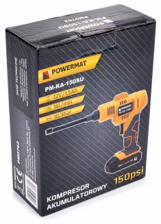 Kompresor akumulatorowy pompka bezolejowy 10 bar PM-KA-150SU - 16