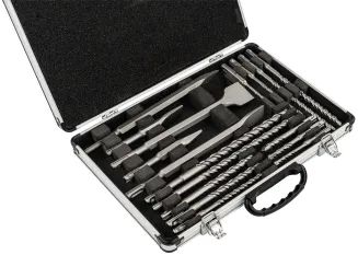 ZESTAW WIERTEŁ I DŁUT SDS PLUS WYTRZYMAŁE 17 SZT DO WIERCENIA KUCIA BETONU PM-ZWD-17T - 2