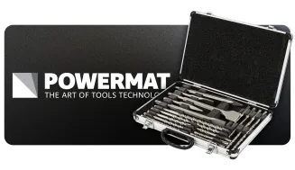 ZESTAW WIERTEŁ I DŁUT SDS PLUS WYTRZYMAŁE 17 SZT DO WIERCENIA KUCIA BETONU PM-ZWD-17T - 10