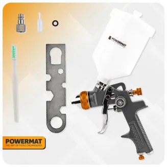 PISTOLET LAKIERNICZY DO MALOWANIA LAKIEROWANIA HVLP 1,4 MM ZBIORNIK 600 ML PM-PDM-170T - 16