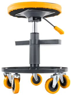 SIEDZISKO WARSZTATOWE TELESKOPOWE 400-520MM OBROTOWY TABORET STOŁEK KÓŁKA PM-SWA-150T - 2