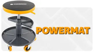 SIEDZISKO WARSZTATOWE TELESKOPOWE 400-520MM OBROTOWY TABORET STOŁEK KÓŁKA PM-SWA-150T - 7