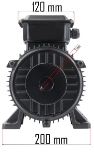 SILNIK DO KOMPRESORA OLEJOWEGO ELEKTRYCZNY 3000RPM 650L/min 4KM 400V PM-KO-100T-150T-200T-400V-SI - 8