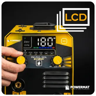 SPAWARKA INWERTOROWA MIGOMAT FCAW FLUX MMA TIG-LIFT 180A SYNERGIA PM-PAS-180L - 15