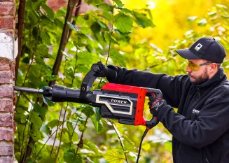 MŁOT WYBURZENIOWY UDAROWY DO KUCIA BETONU MOCNY 3300W HEX 70J WALIZKA DŁUTA RTMWB0052 - 14