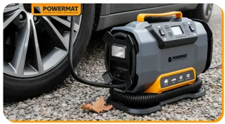 KOMPRESOR SAMOCHODOWY 12 V 230 V POMPKA 10 BAR DO OPON AUTA ROWERU MATERACY PM-KB-150T - 17